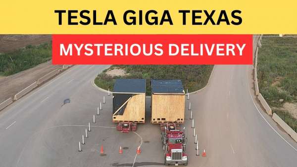 Giga Texas Drone Operator Teases Tesla S Mysterious Delivery What