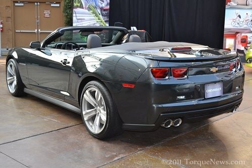 The rear end of the new 2012 Chevrolet Camaro ZL1 Convertible | Torque News