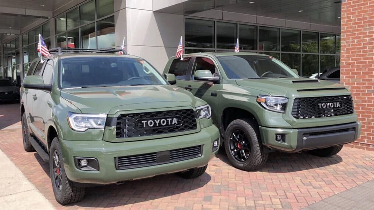 See All 2020 Toyota Army Green Trd Pro Models Together