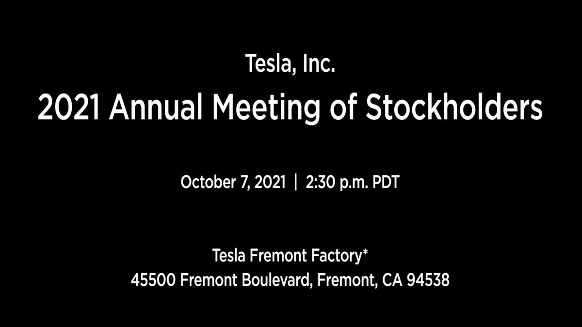 Tesla Announces 2021 Annual Shareholder Meeting Torque News