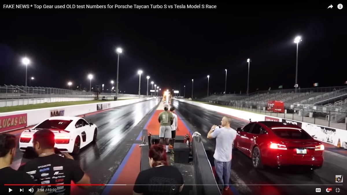Tesla Vs Porsche Taycan Race Top Gear Controversy Torque