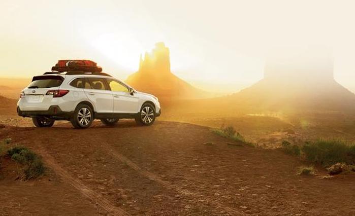 2019 Subaru Outback sitting on a hill