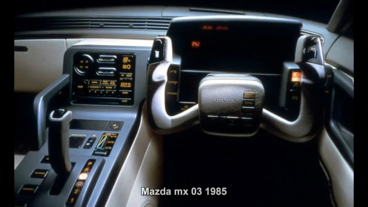 The 1985 Mazda MX-03 cockpit inspired the 1990 Eunos Cosmo interior