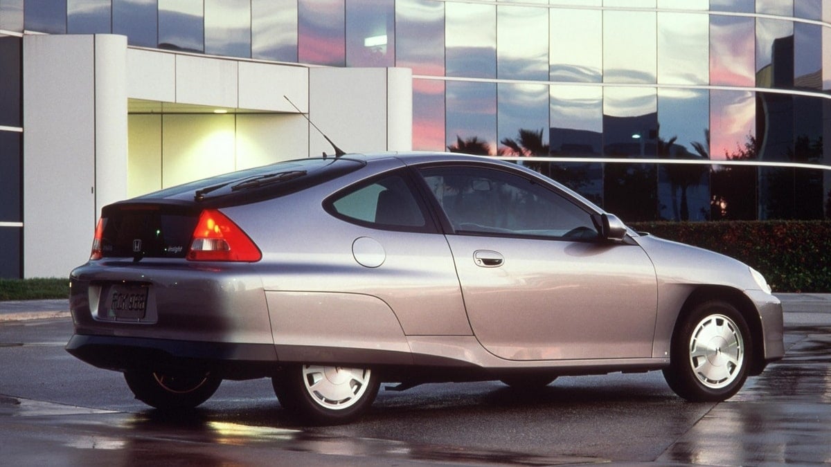 The 1999-2006 Honda Insight is one of the first modern-day hybrid vehicles, second only to the 1997 Toyota Prius