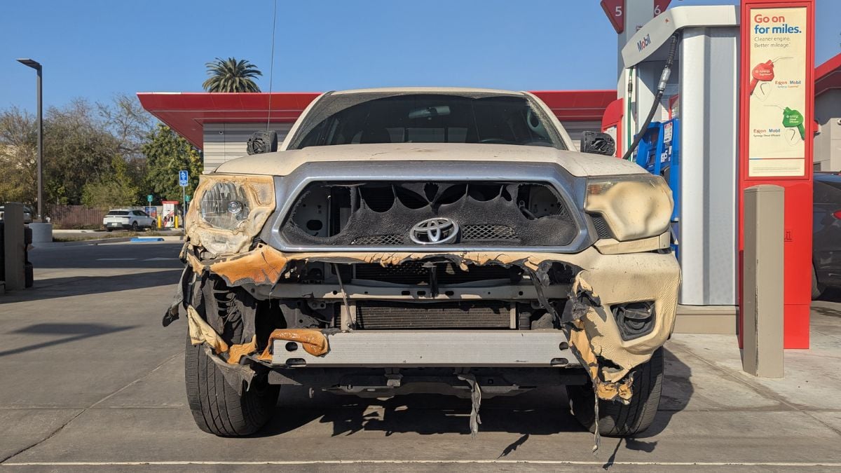 2013 Toyota Tacoma that survived California fires