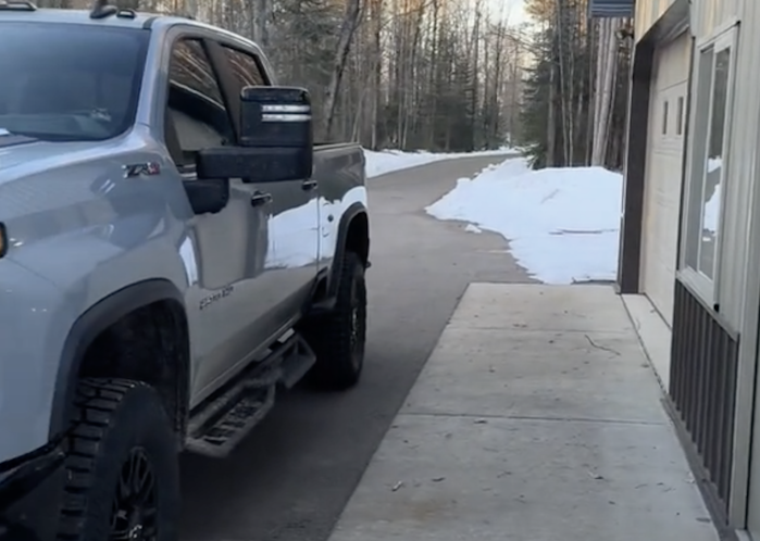 James' 2024 Chevrolet Silverado in his driveway