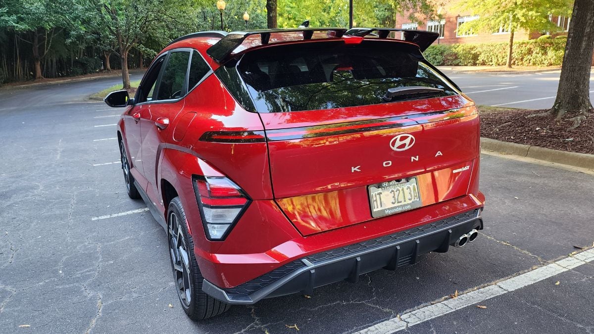 2024 Hyundai Kona N Line rear exterior design