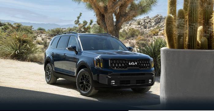 2024 Kia Telluride in a carport