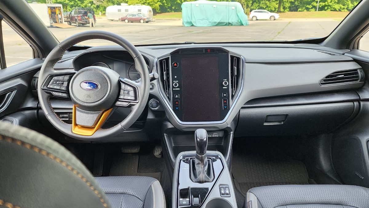 2024 Subaru Crosstrek Wilderness interior and touchscreen