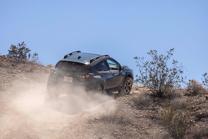 2024 Subaru Crosstrek climbing a steep hill