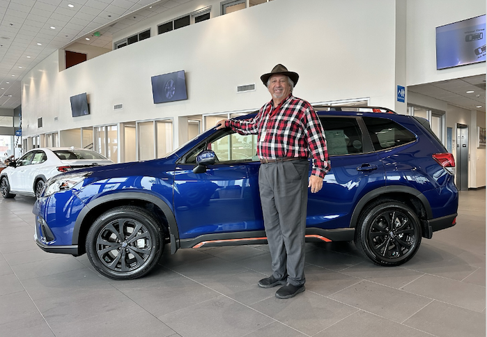 customer with a new 2024 Subaru Forester