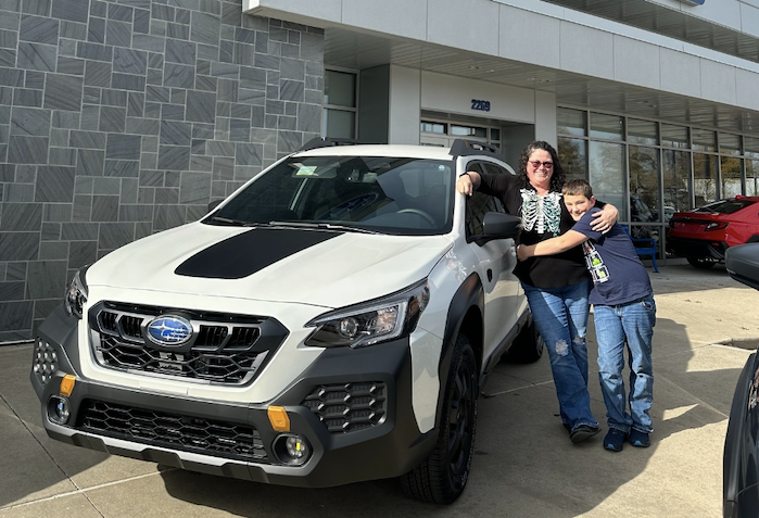 customer with their new 2024 Subaru Crosstrek