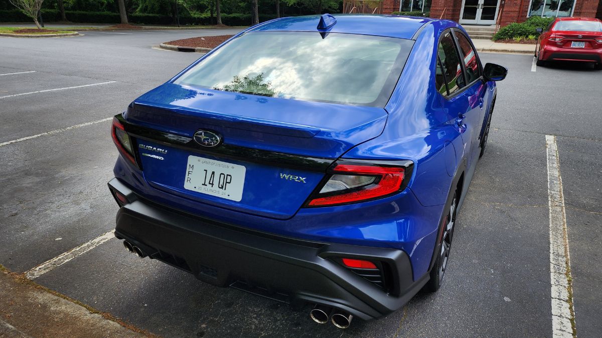 2024 Subaru WRX Review, rear exterior view