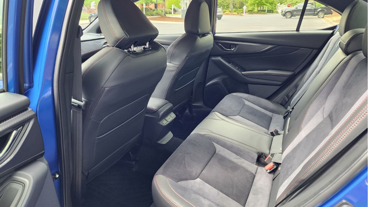 2024 Subaru WRX Review, rear seat