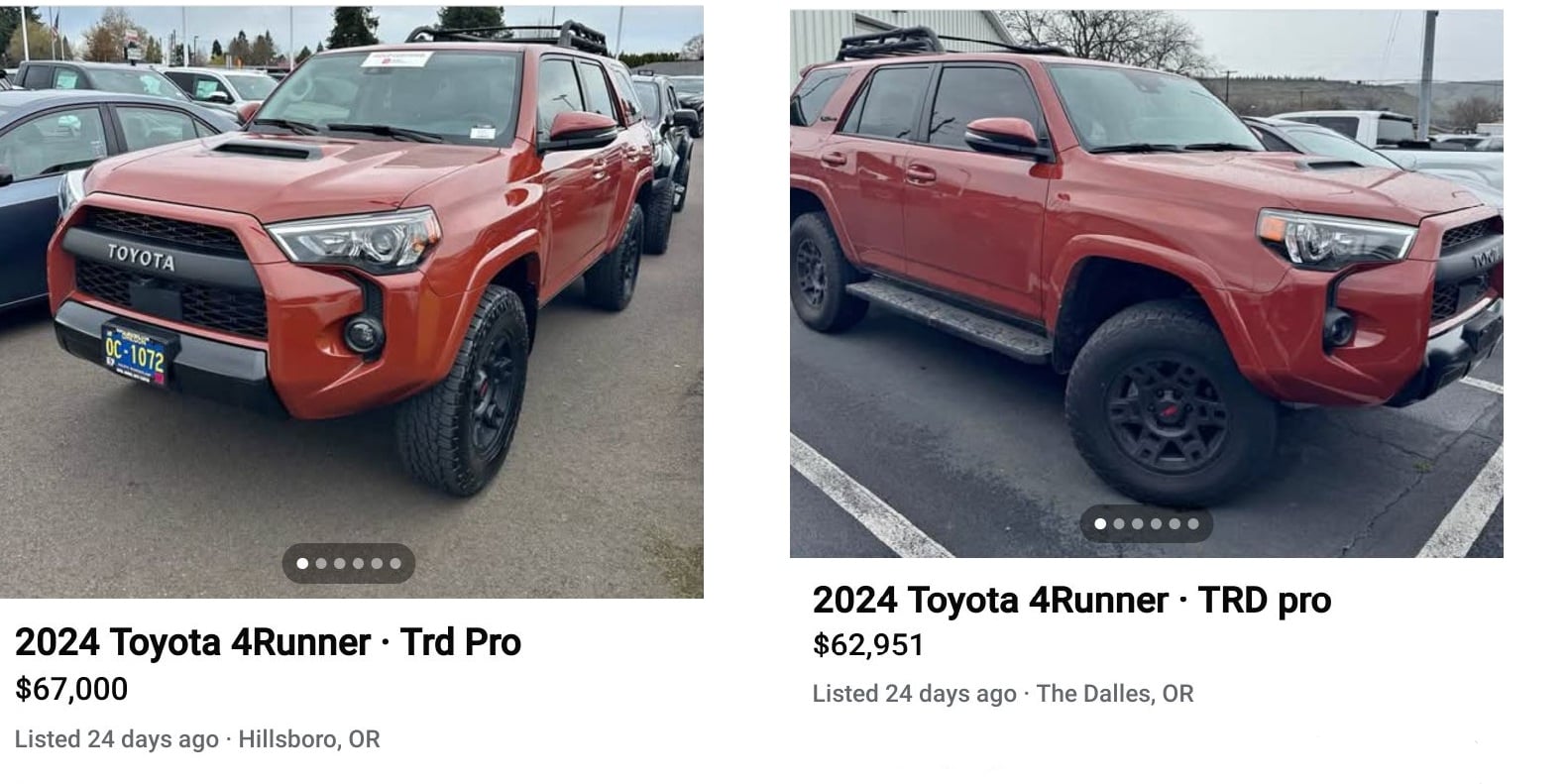 2024 Toyota 4Runner price bubble has popped, but some sellers have not gotten the memo yet