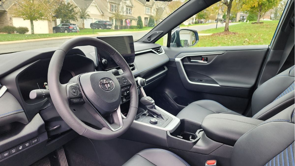 2024 Toyota RAV4 Hybrid Hybrid interior and infotainment touchscreen