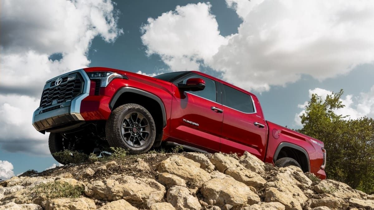 2024 Toyota Tundra Limited in red