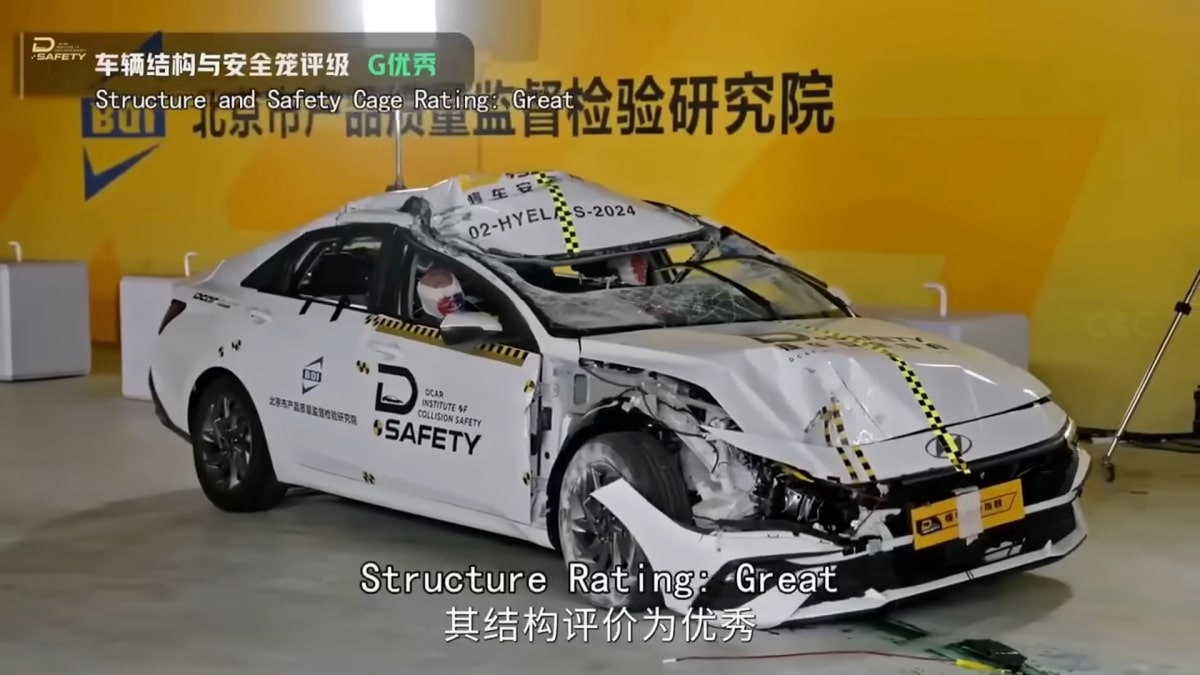 2025 Hyundai Elantra is the biggest and most pleasant surprise in this most extreme crash test