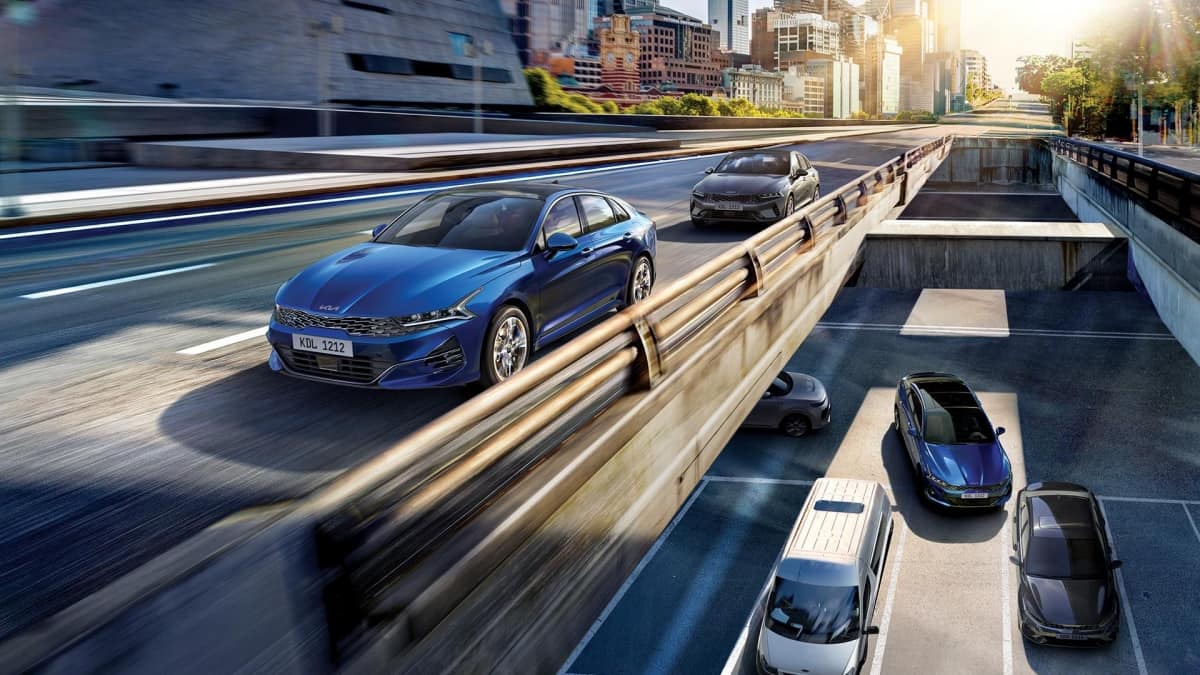 2025 Kia K5 does not offer hybrid powertrains, but gives you a chocie between a normally-aspirated and a turbocharged 2.5-liter engine