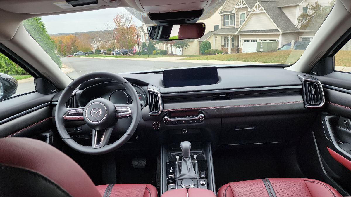 2025 Mazda CX-50 Hybrid front interior and infotainment