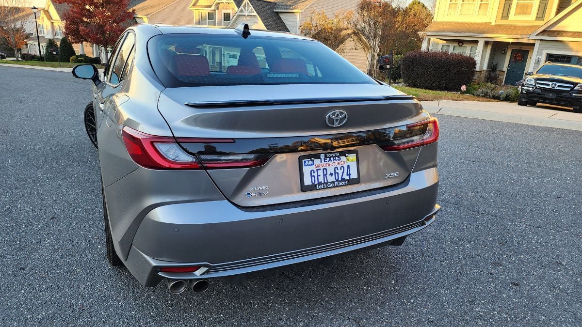 2025 Toyota Camry Hybrid XSC rear look