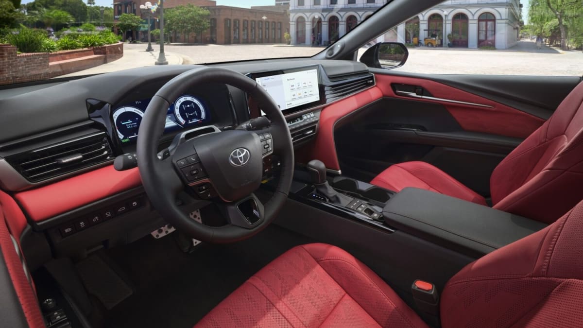 2025 Toyota Camry XSE red interior