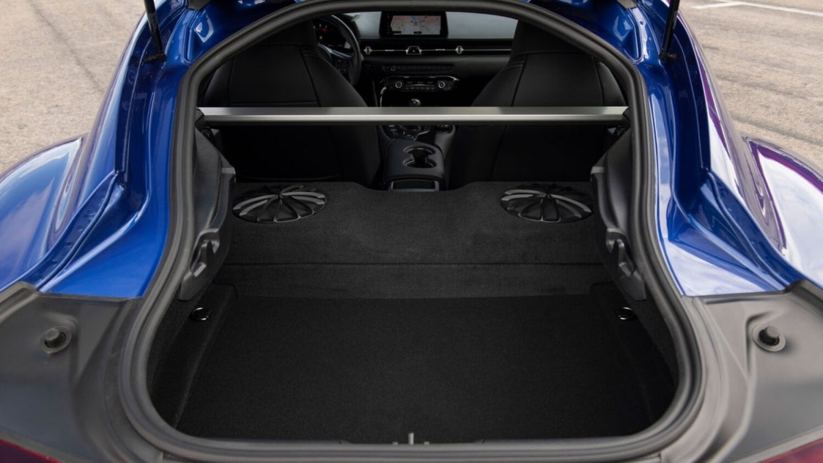 2025 Toyota GR Supra trunk and rear strut brace