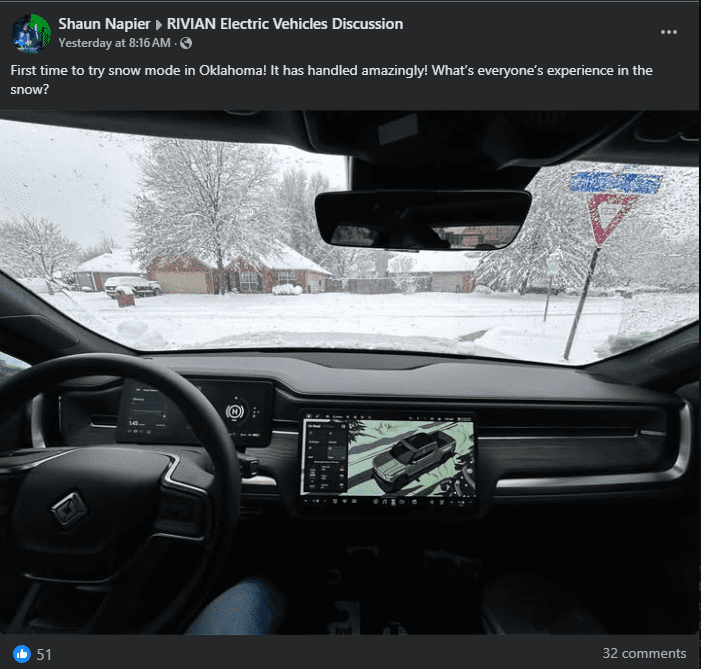 Facebook Screenshot Rivian R1 