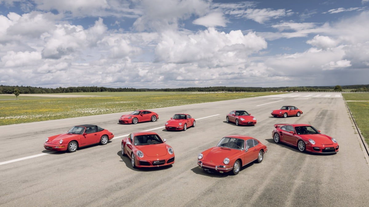 60 Years of Porsche 911 heritage in one photo