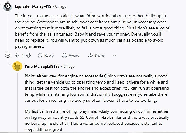 Redlining your modern car can weaken other engine systems