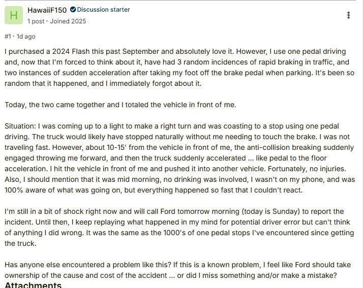 Ford F150 Lightning Post on Forum