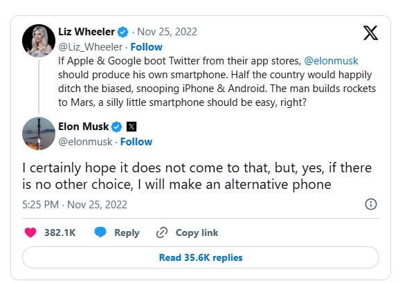 Musk Not Admitting to Tesla Phone Rumors