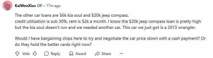 Financing Difficulties Prompt Fraud Attempt