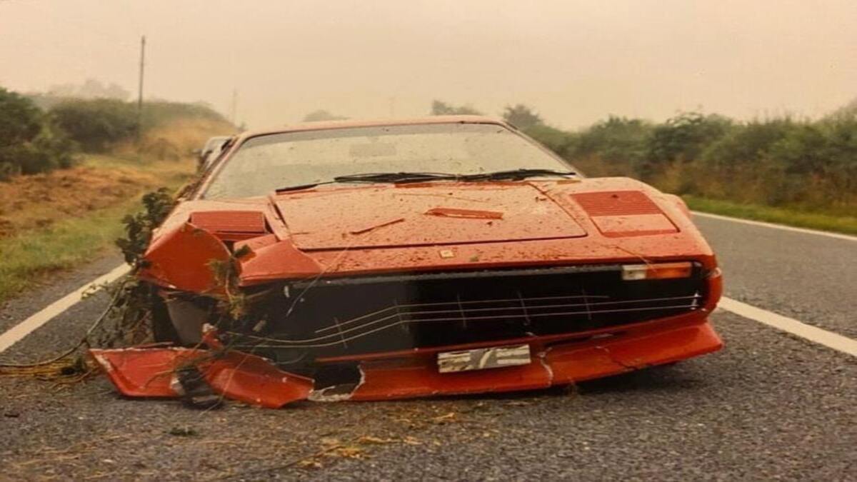 Wrecked Ferrari 308 GTB