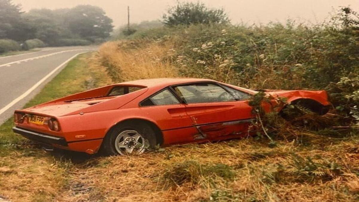 Wrecked Ferrari 308 GTB