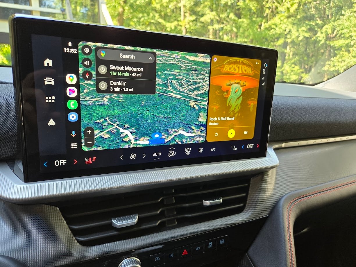 Image of 2025 Ford Explorer ST infotainment by John Goreham