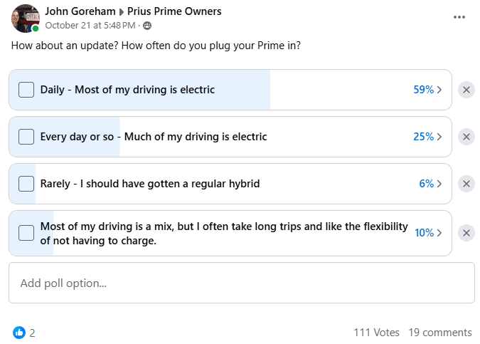 Prius Prime poll image by John Goreham