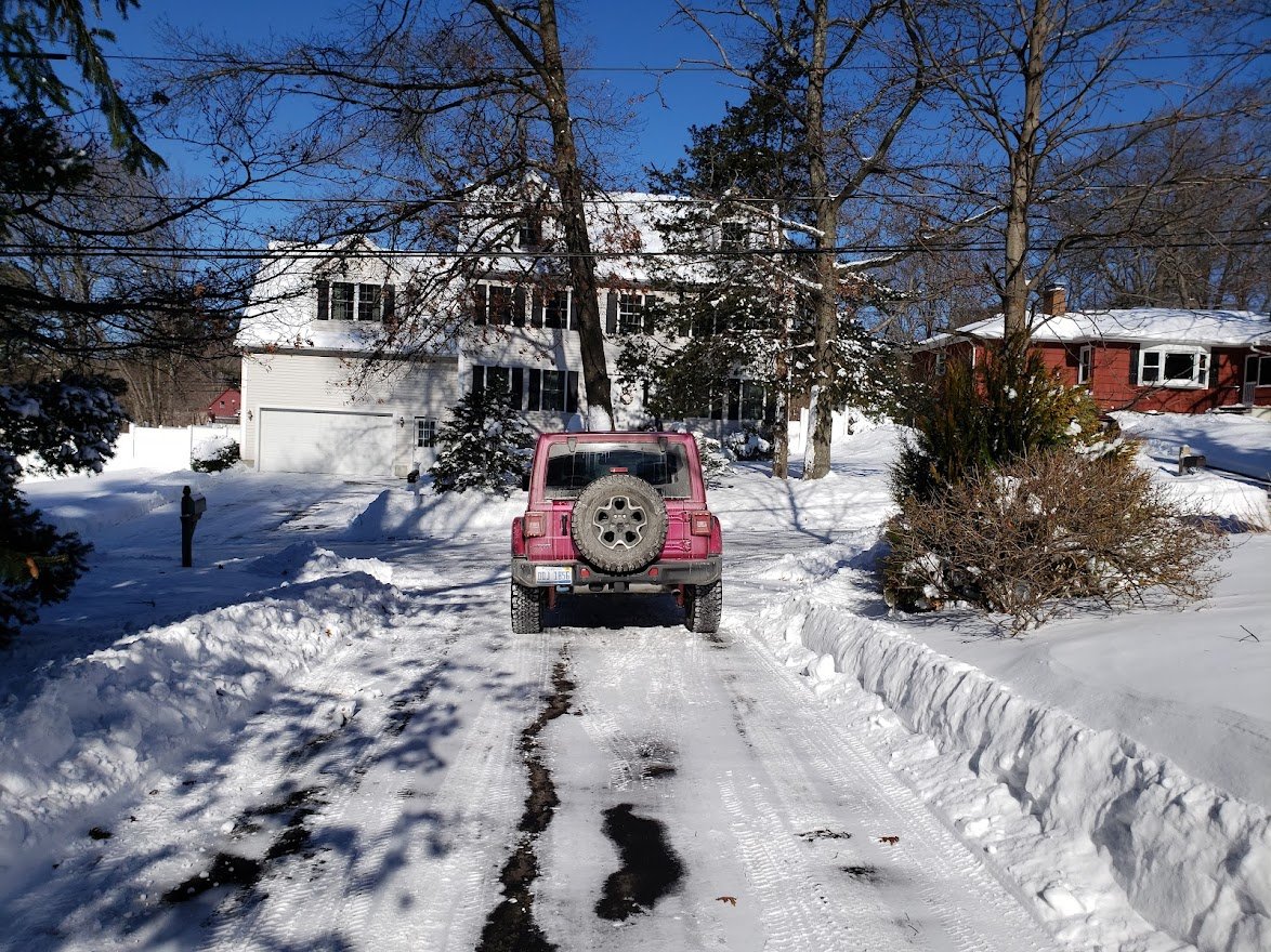 Jeep wrangler 4Xe in snow image by John Goreham