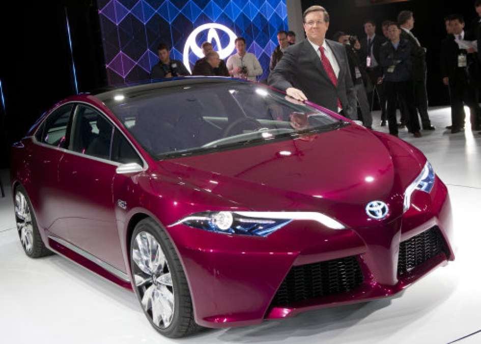 Jim Lentz at the debut of the Toyota NS4 concept earlier this year.