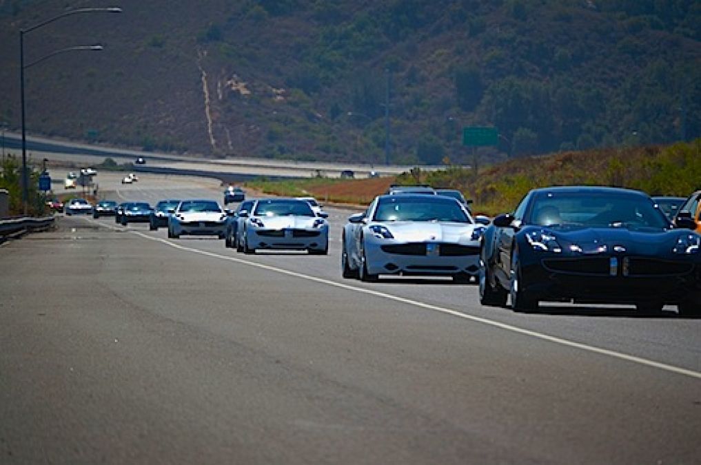 45 simultaneously charged Fisker Karmas