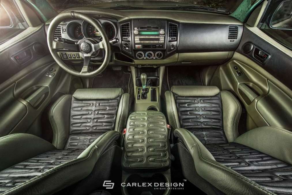 Photos of cars with counterfeit designer interiors