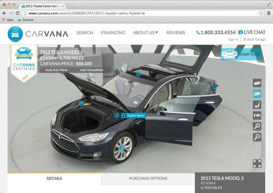 Carvana deals model s