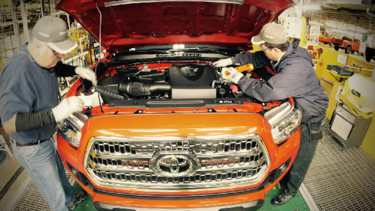 The San Antonio Plant is closed and Toyota Tacoma Production Halted.