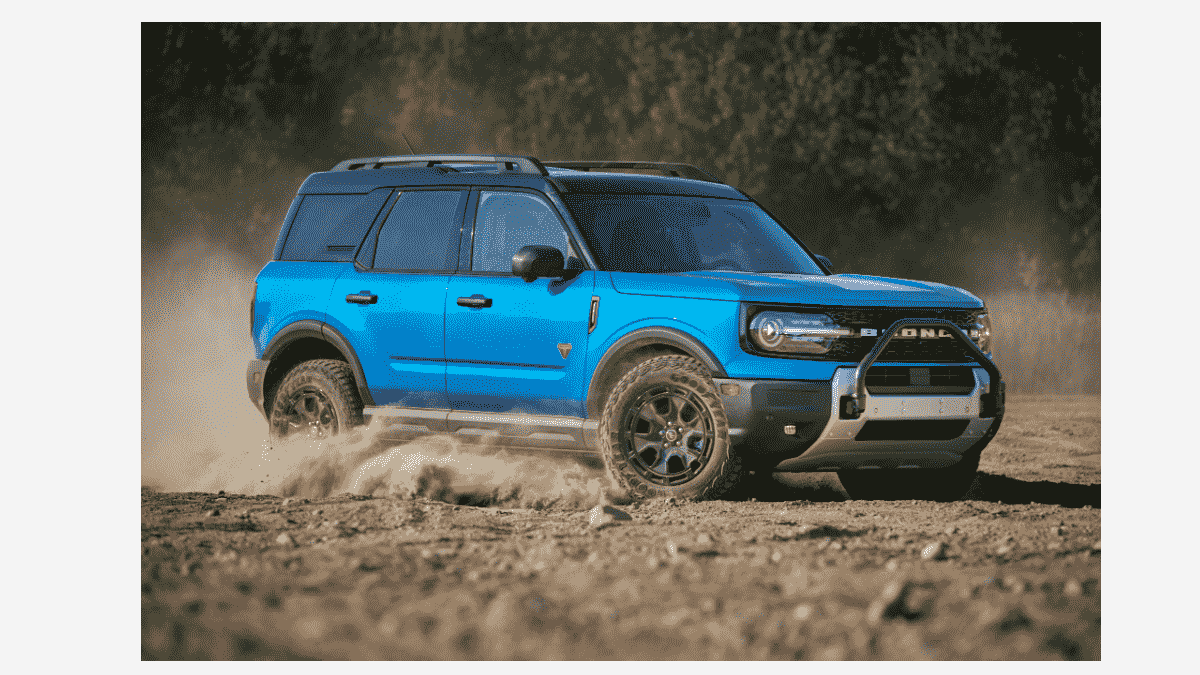 Image of 2025 Bronco Sport Sasquatch courtesy of Ford