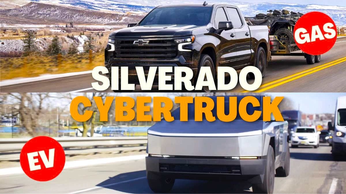 Tesla Cybertruck, Chevy Silverado