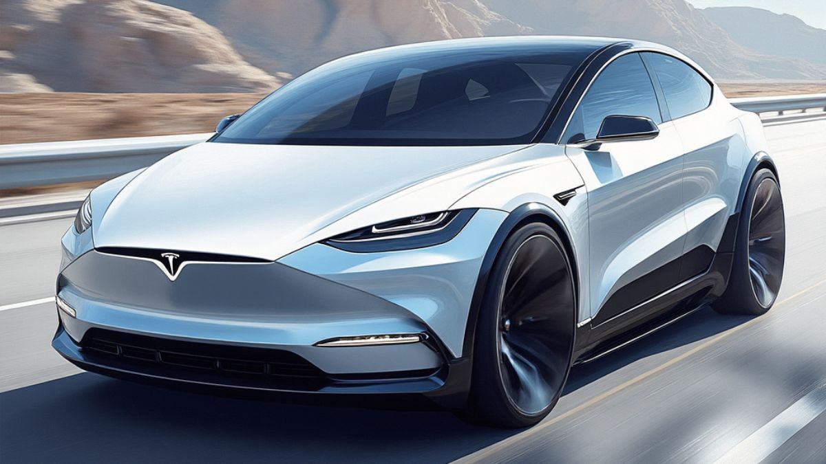 Tesla's possible next vehicle design, rendered by Grok