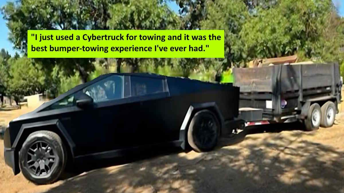 Today, I Used The Cybertruck To Bumper Tow My 10K Trash-Trailer For a Dump Run - Best Towing Experience I've Ever Had