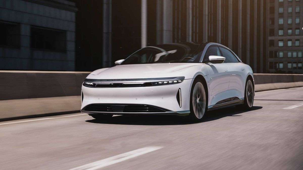 Lucid ev deals car stock