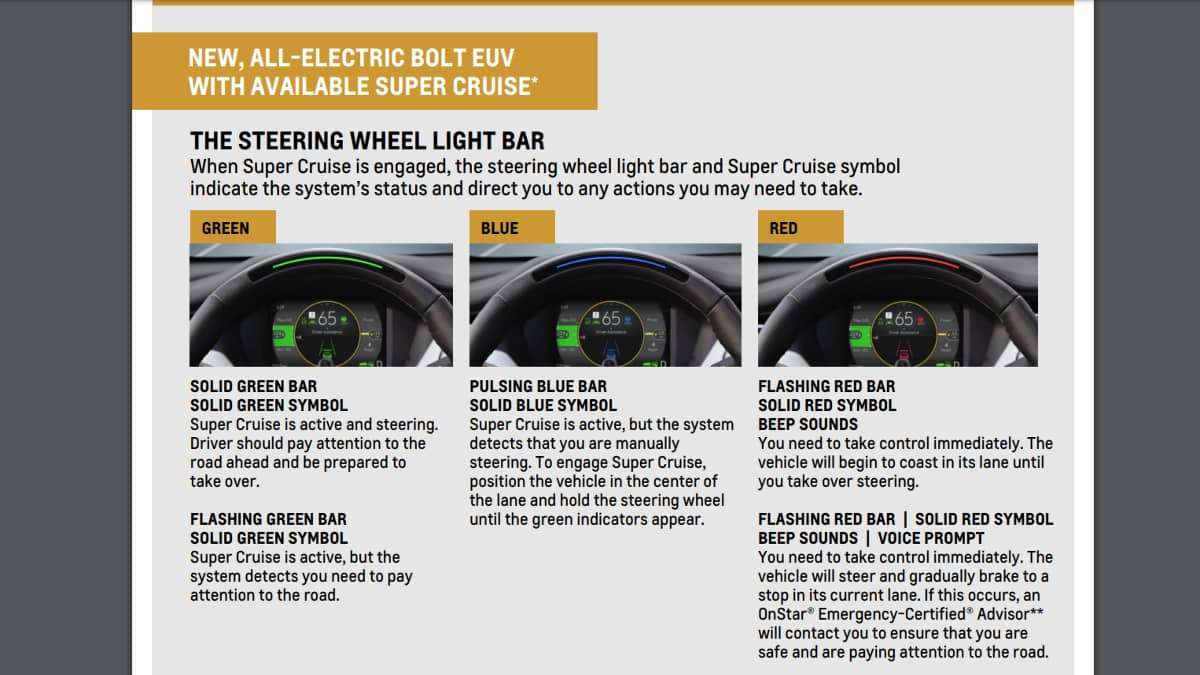 Chevy bolt deals euv super cruise