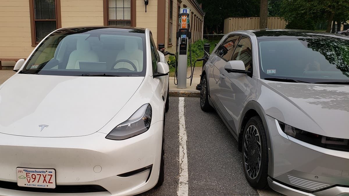 Image of vehicles charging by John Goreham